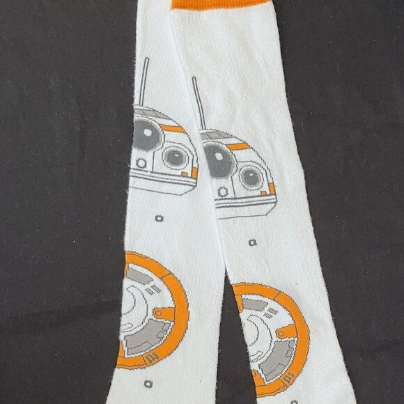 Brand New Star Wars BB8 Novelty Cartoon Character Knee High Socks - Picture 2 of 3